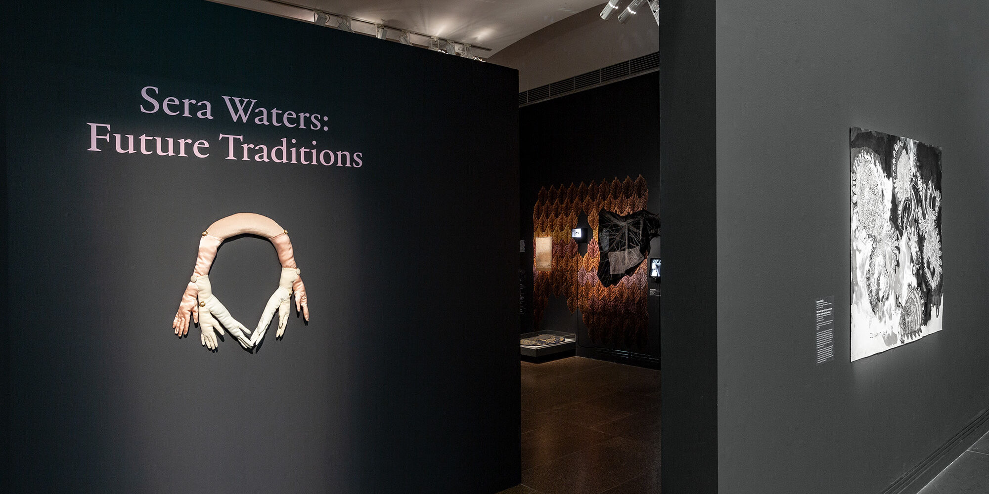Sera Waters: Future Traditions Gallery 8, Art Gallery of South Australia entrance