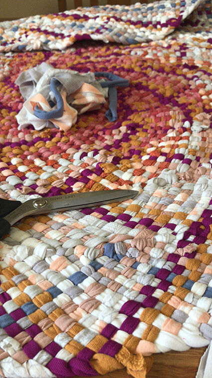 Mass Making do_ braided rag rug