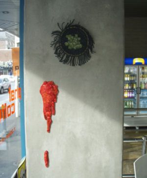 Dark Doily: Frozen Peas + Blood-shot